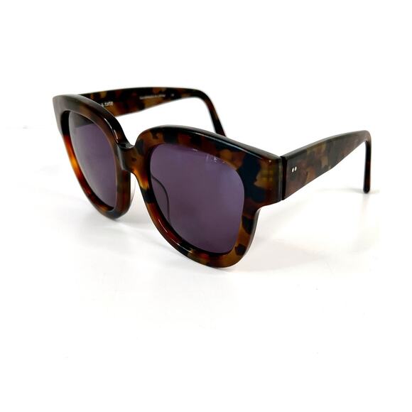 Ace & Tate Harper On the Rocks Round Tortoise Shell Sunglasses 54 21 145 - Picture 16 of 16